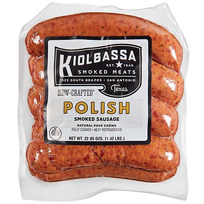 slide 1 of 1, Kiolbassa Polish Style Sausage Link Small Pack, 1 lb