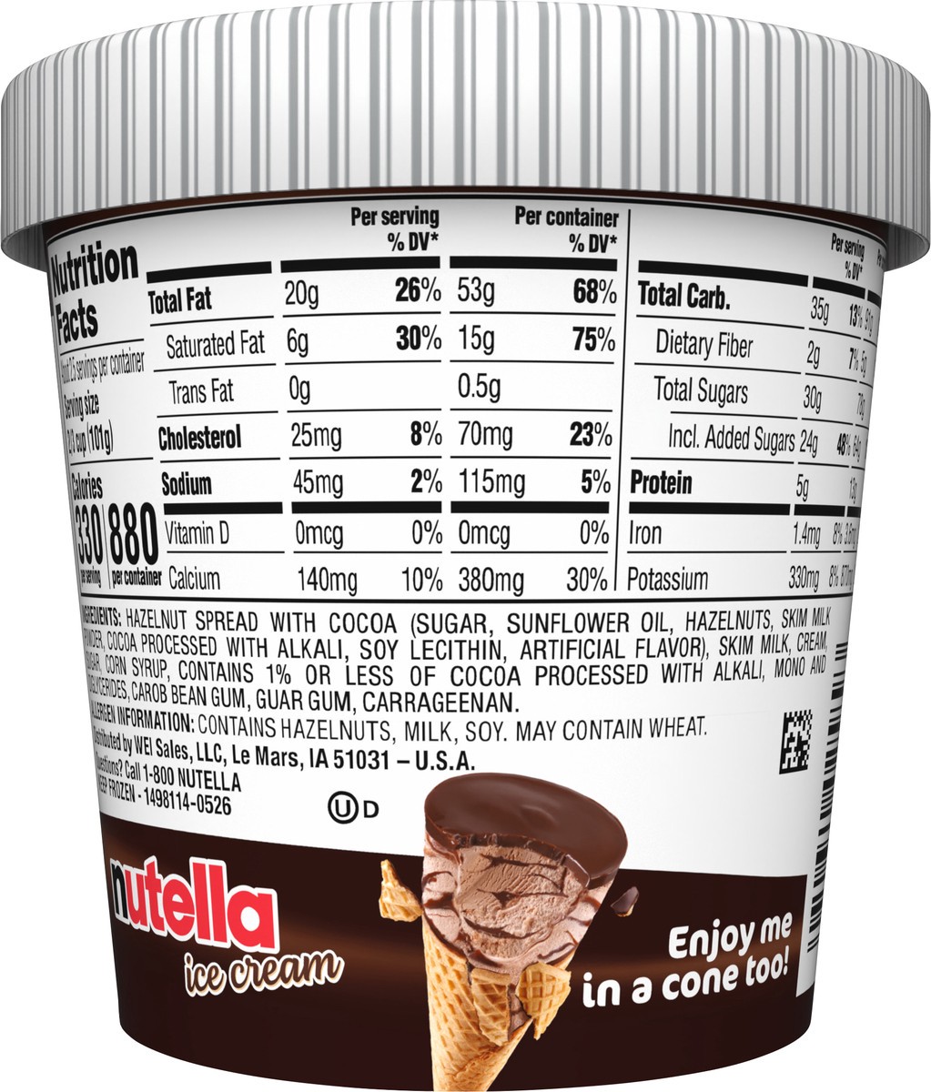 slide 3 of 15, Nutella Ice Cream, 14 oz