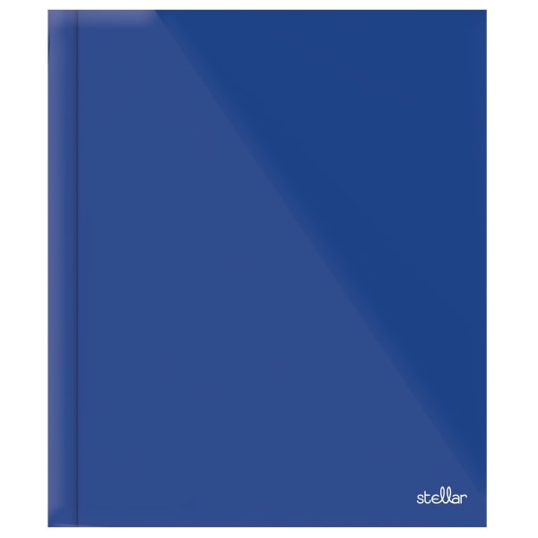 slide 1 of 2, Office Depot Brand Stellar Laminated 3-Prong Paper Folder, Letter Size, Blue, 1 ct