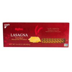 Hy-vee Enriched Macaroni Product, Lasagna