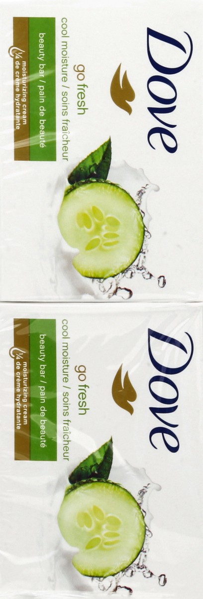 slide 3 of 6, Dove Cool Moisure Beauty Bar - Cucumber and Green Tea, 16 ct