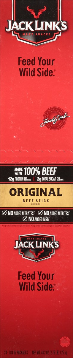 slide 5 of 14, Jack Link's Original Beef Sticks, 1.84 ounce, 24 ct
