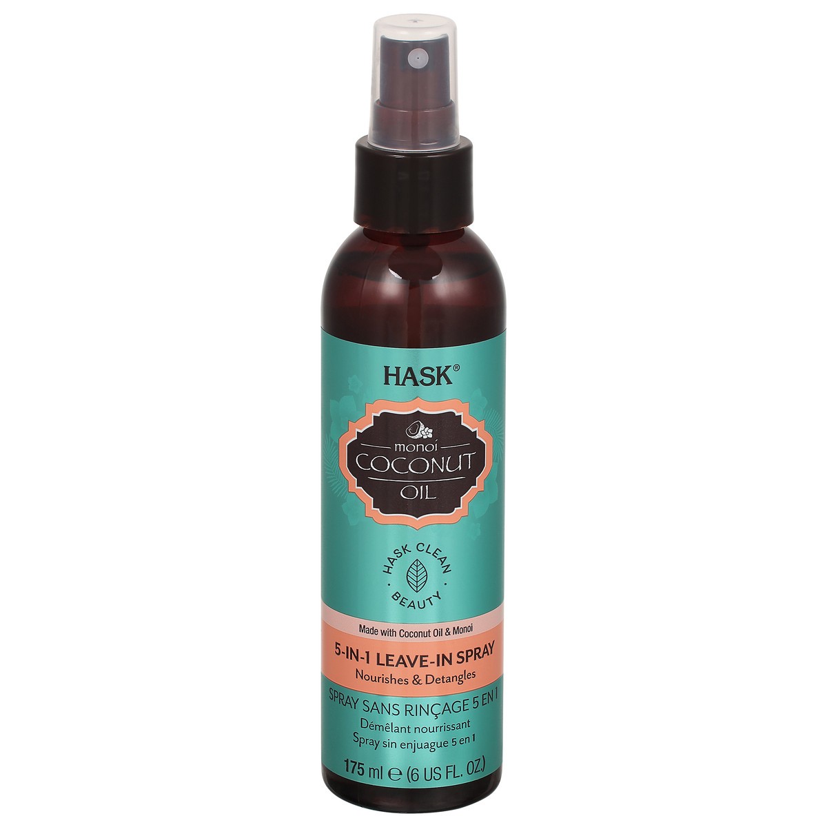 slide 1 of 52, Hask 5-in-1 Monoi Coconut Oil Leave-in Spray 6 fl oz, 6 fl oz