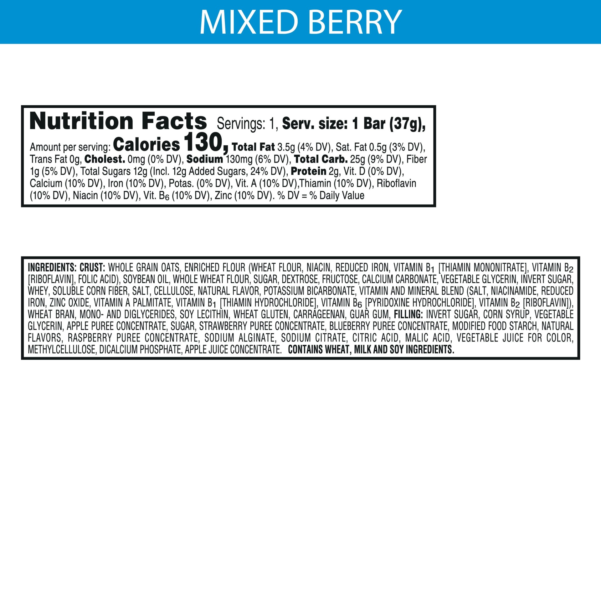 slide 3 of 4, Kellogg's Nutri-Grain Soft Baked Breakfast Bars, Made with Whole Grains, Kids Snacks, Mixed Berry, 1.3 oz