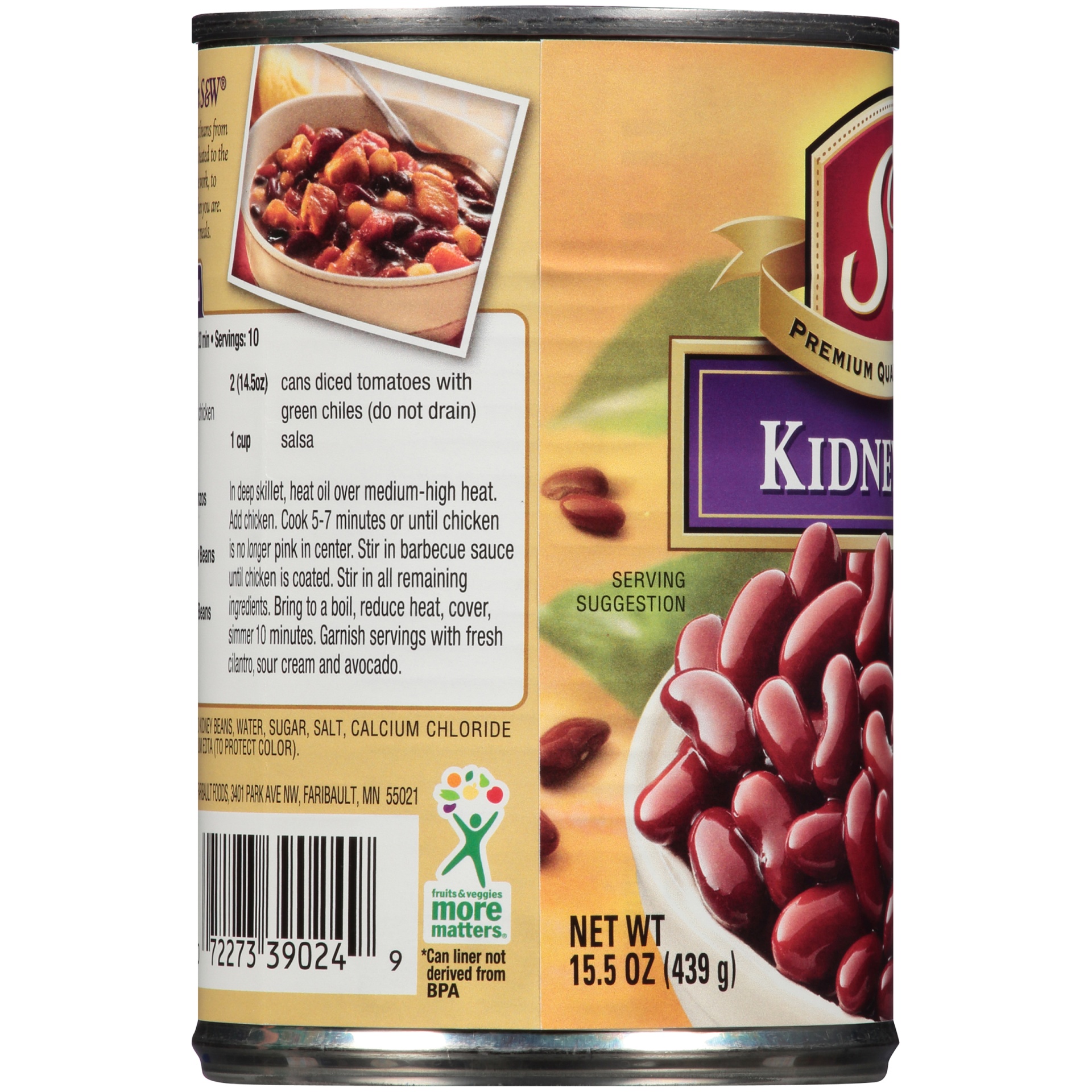 slide 4 of 8, S&W Red Kidney Beans, 15.25 oz