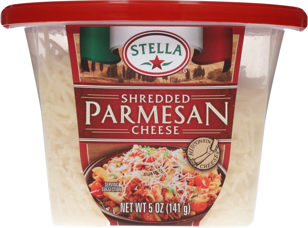 slide 4 of 12, Stella Shredded Parmesan Cheese 5 oz, 5 oz