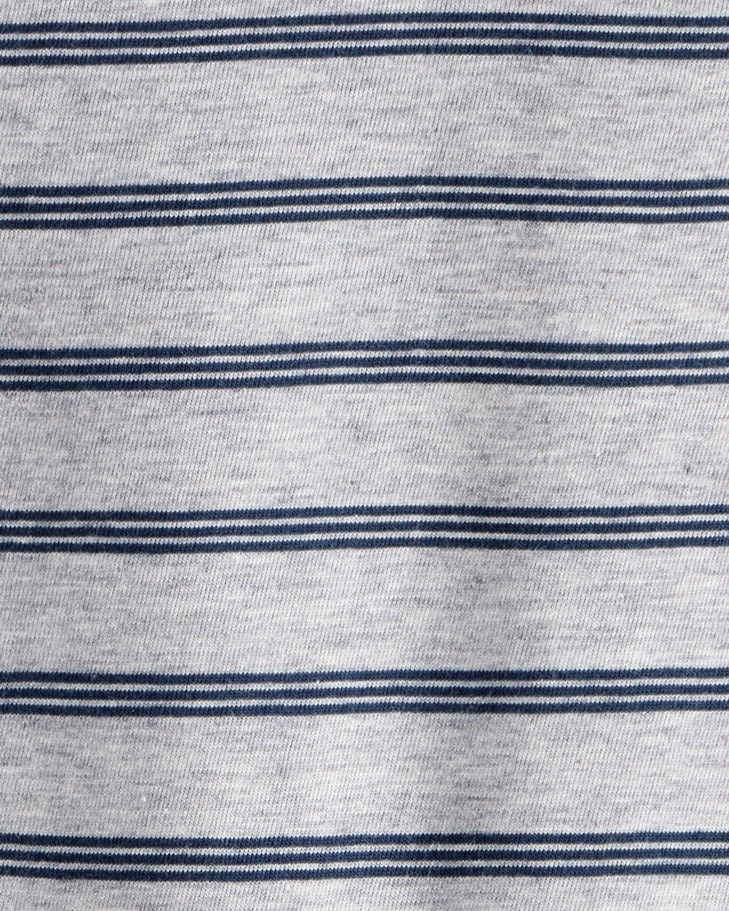 slide 2 of 2, Carter's Baby Boy Striped Long-Sleeve Tee- Grey Heather 12M, 1 ct