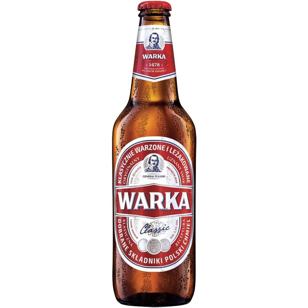 slide 1 of 1, Warka Beer, 16.907 oz