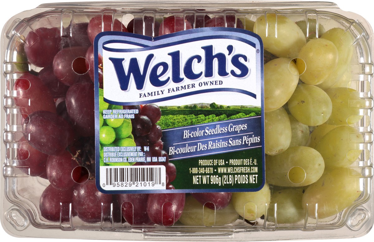 slide 12 of 12, Welch's Seedless Bi-Color Grapes 2 lb, 2 lb