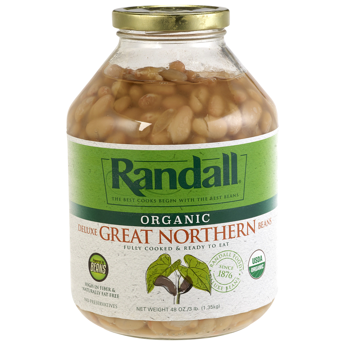 slide 1 of 5, Randall Organic Great Northern Beans, 48 oz