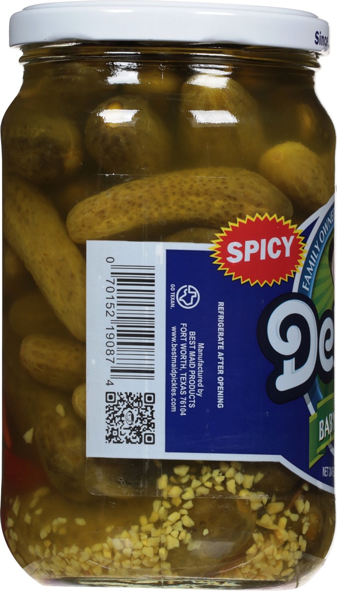 slide 9 of 13, Del-Dixi Baby Koshers Spicy Pickles Fresh Pack 24 fl oz, 24 fl oz