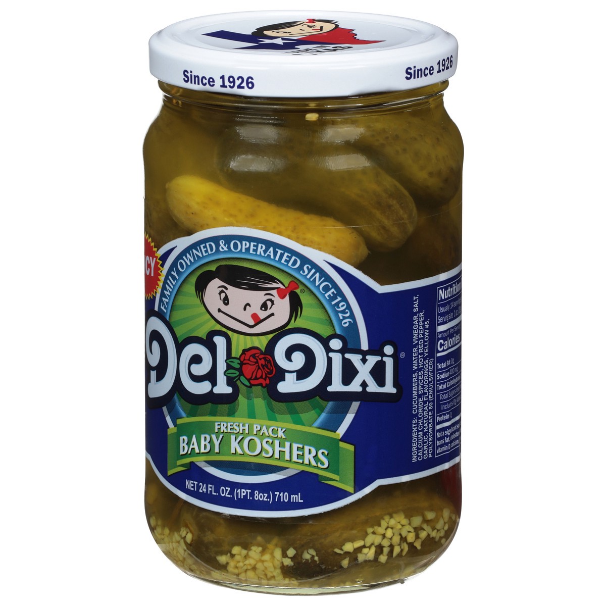 slide 11 of 13, Del-Dixi Baby Koshers Spicy Pickles Fresh Pack 24 fl oz, 24 fl oz