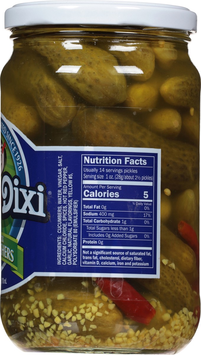 slide 12 of 13, Del-Dixi Baby Koshers Spicy Pickles Fresh Pack 24 fl oz, 24 fl oz