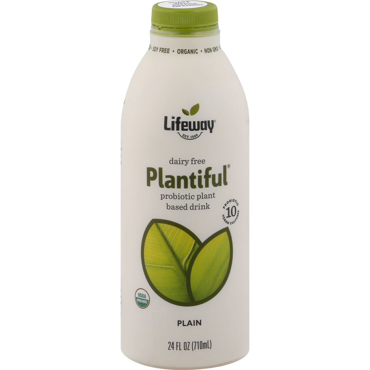 slide 1 of 1, Lifeway Dairy Free Plain Probiotic Drink, 24 fl oz