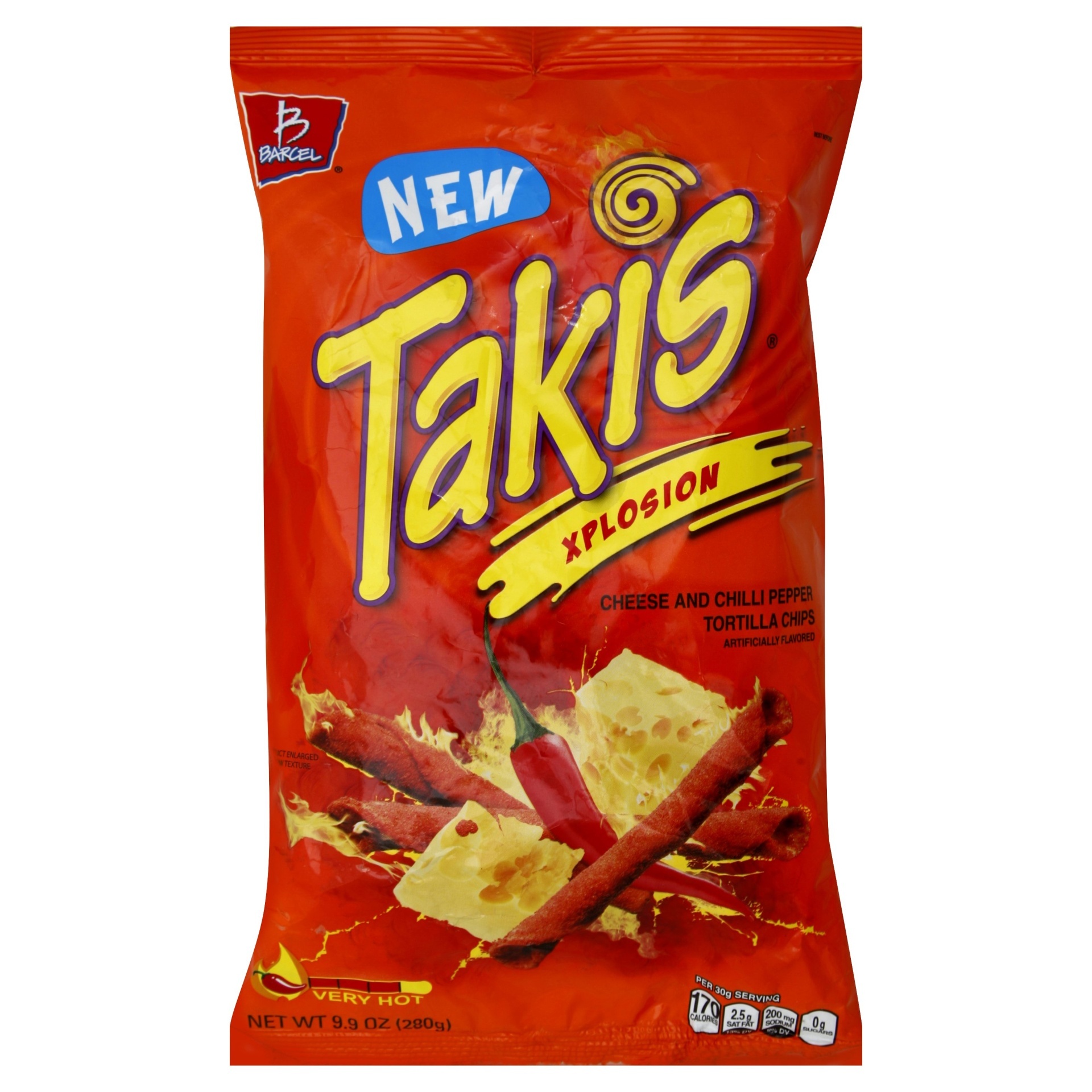 slide 1 of 1, Barcel Chips Takis Xplosion, 9.9 oz