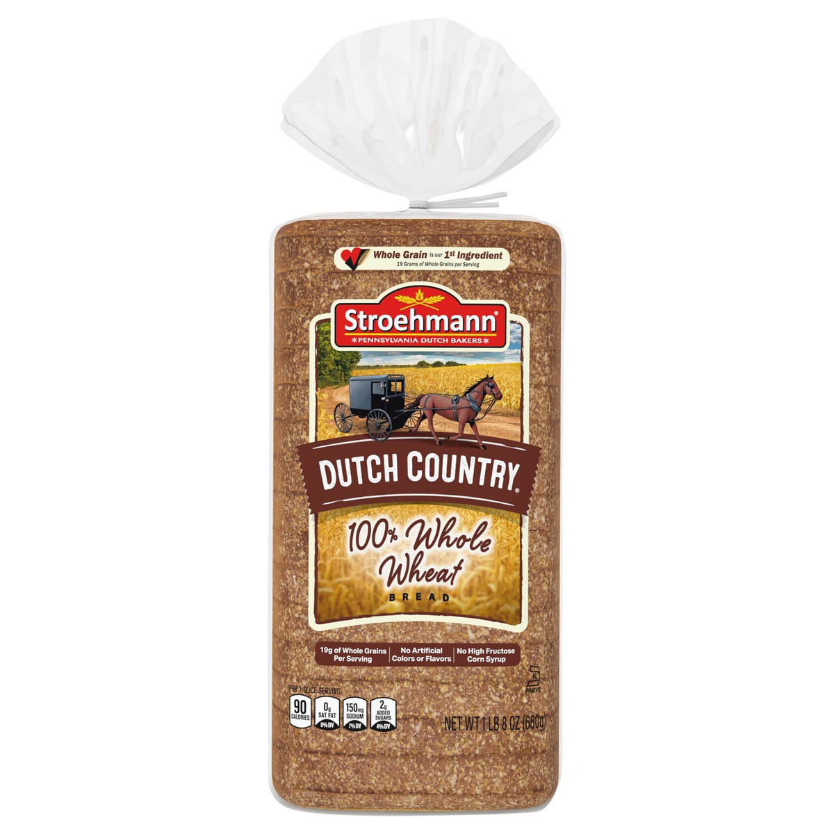 slide 1 of 7, Stroehmann's Bakeries Dutch Country 100% Whole Wheat Bread 24 Oz, 24 oz