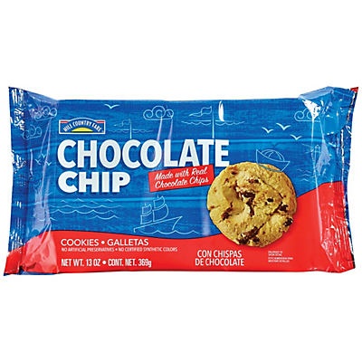 slide 1 of 1, Hill Country Fare Chocolate Chip Cookies, 13 oz
