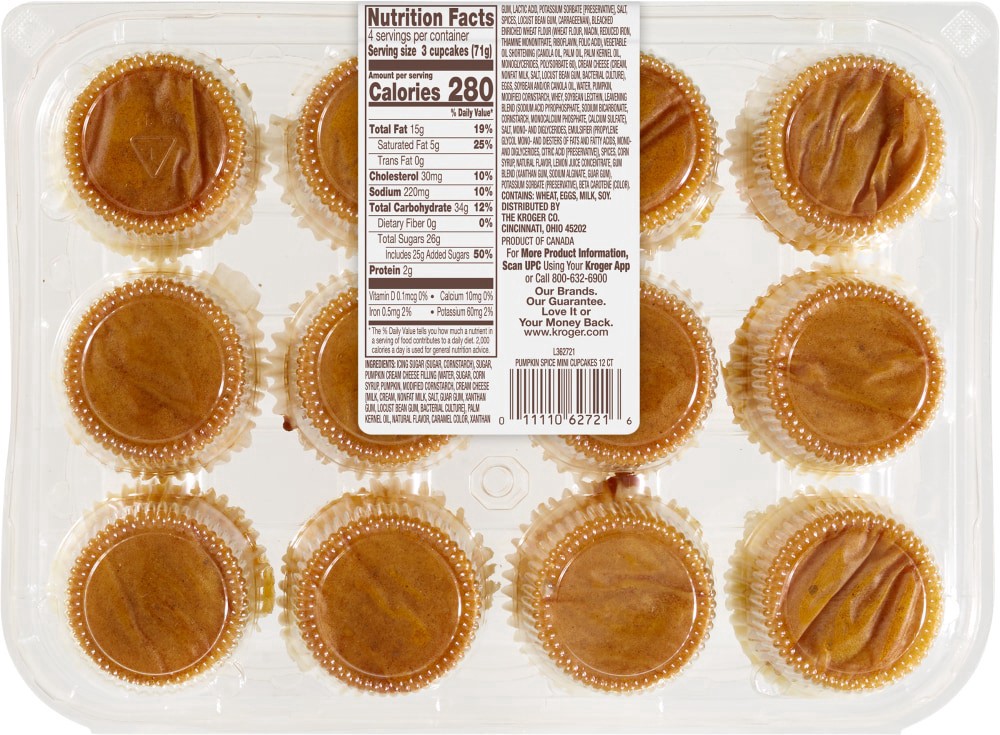 slide 3 of 3, Bakery Fresh Goodness Pumpkin Spice Premium Cupcakes, 10 oz
