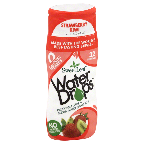 slide 1 of 1, SweetLeaf Water Drops, Strawberry Kiwi, 2.13 oz