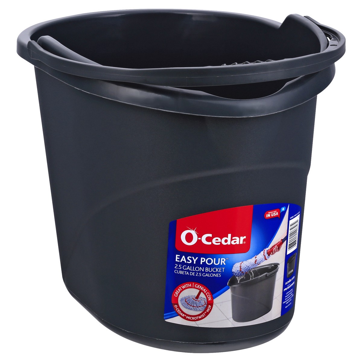 slide 7 of 9, O-Cedar Cleaning Supplies Bucket Gray, 1 ct