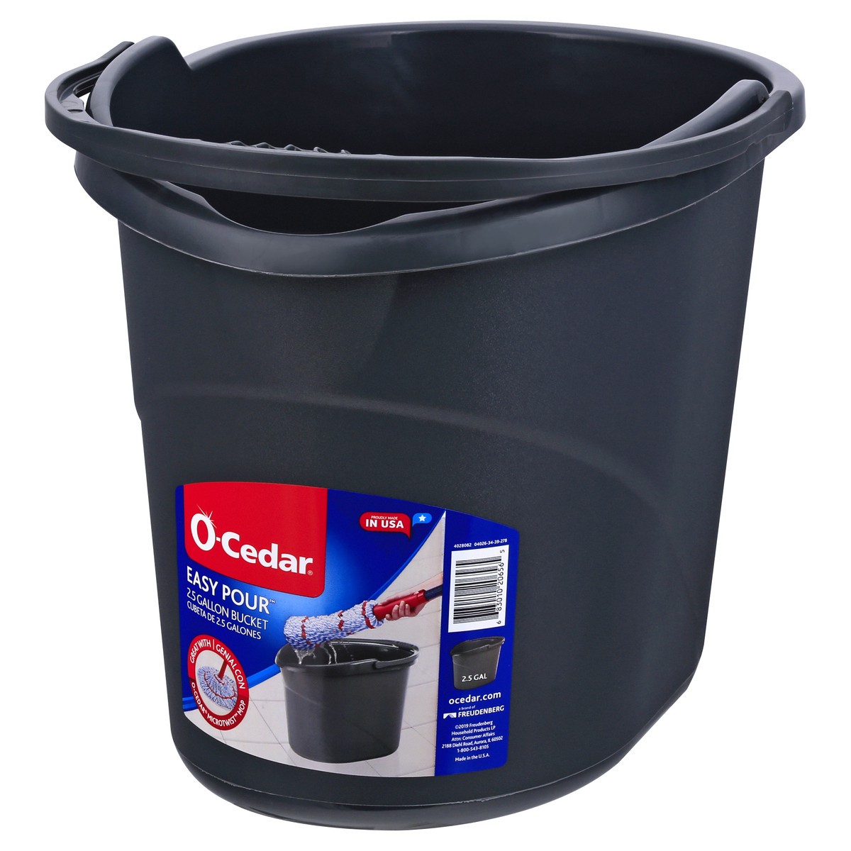 slide 6 of 9, O-Cedar Cleaning Supplies Bucket Gray, 1 ct