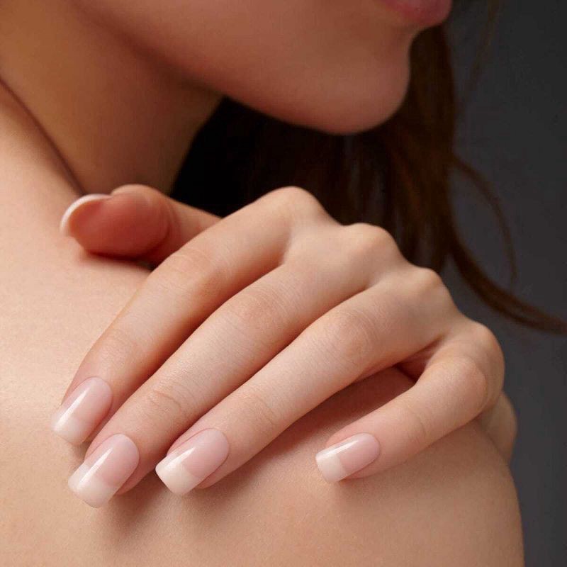 slide 3 of 4, Kiss Salon Acrylic French Nude Nails Medium 1 ea, 1 ct