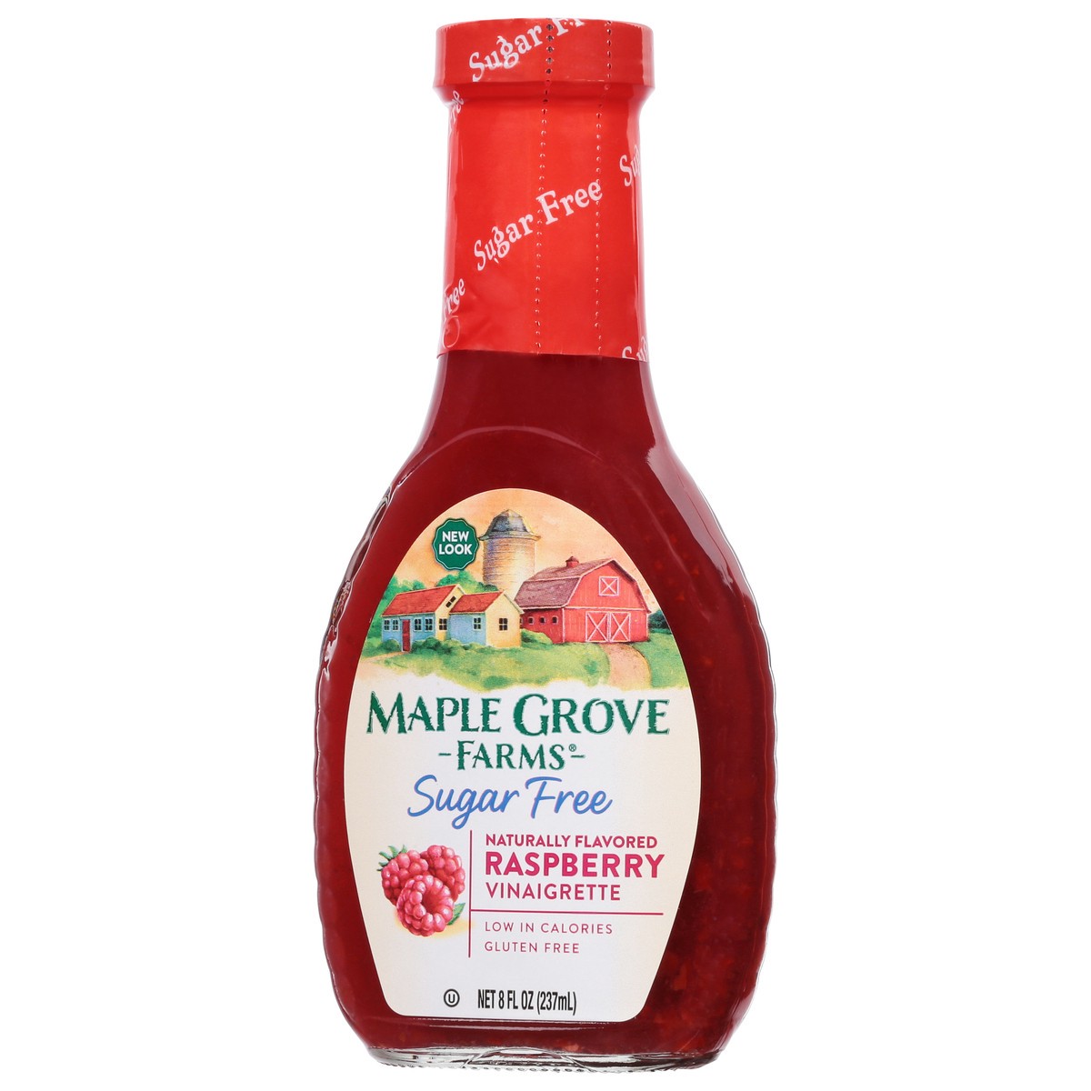 slide 2 of 9, Maple Grove Farms Sugar Free Raspberry Vinaigrette 8 fl oz, 8 fl oz