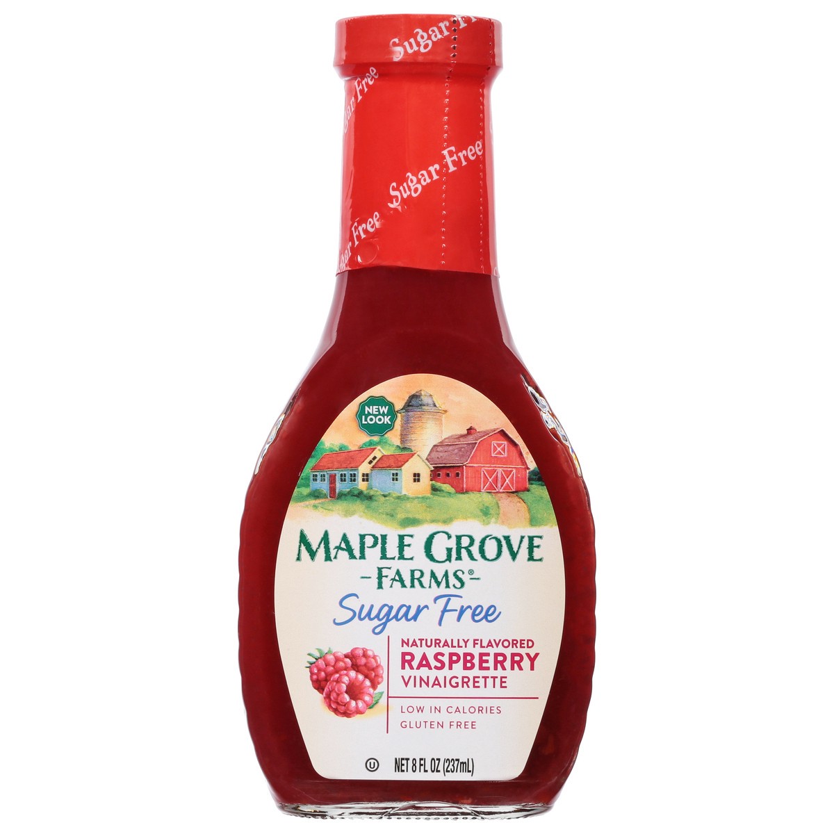 slide 1 of 9, Maple Grove Farms Sugar Free Raspberry Vinaigrette 8 fl oz, 8 fl oz