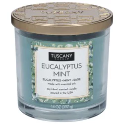 Tuscany Candle Soy Blend Scented Eucalyptus Mint Candle 1 Each