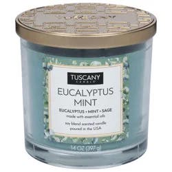 Tuscany Candle Soy Blend Scented Eucalyptus Mint Candle 1 Each