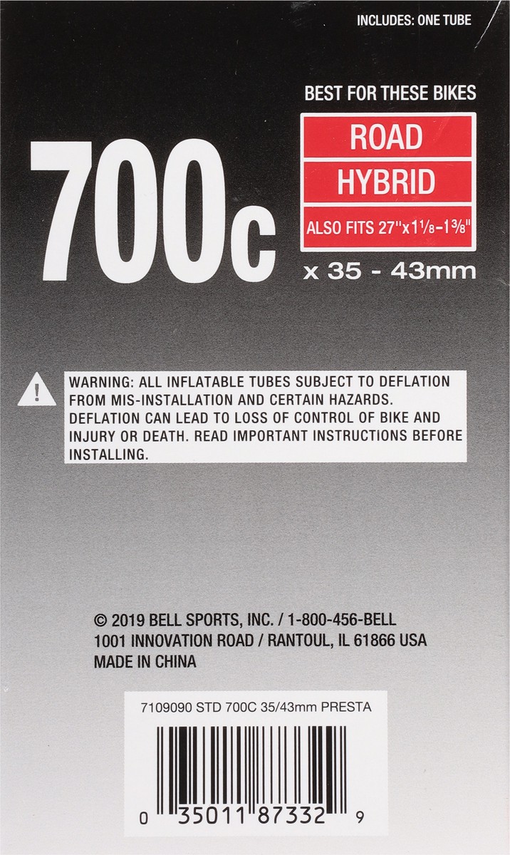 slide 5 of 9, Bell 700 C Bicycle Inner Tube 1 ea, 1 ct
