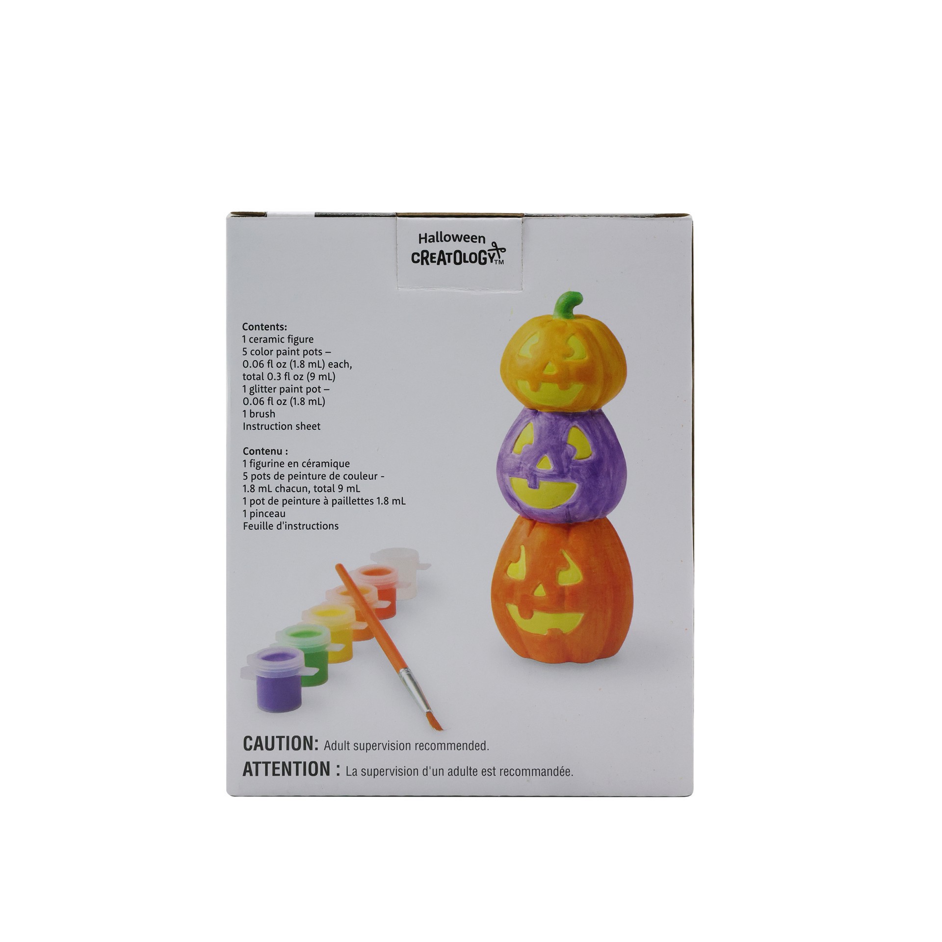 slide 3 of 3, 3d Ceramic Jack-O'-Lantern Stack Kit By Creatology, 5.1 in x 6.5 in x 3.66 in