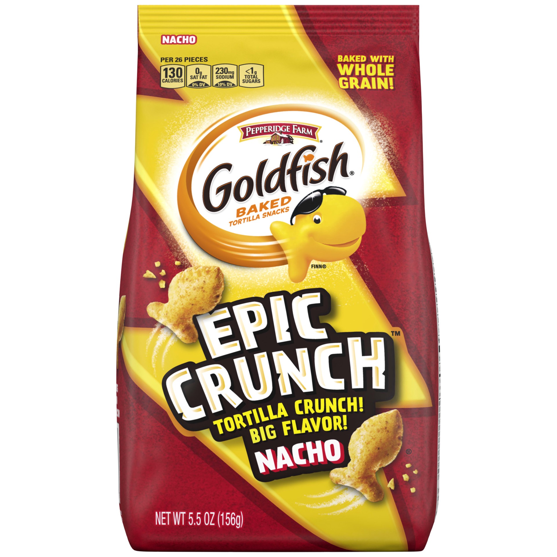 slide 1 of 5, Goldfish Pepperidge Farms Nacho Nacho Epic Crunch, 5.5 oz