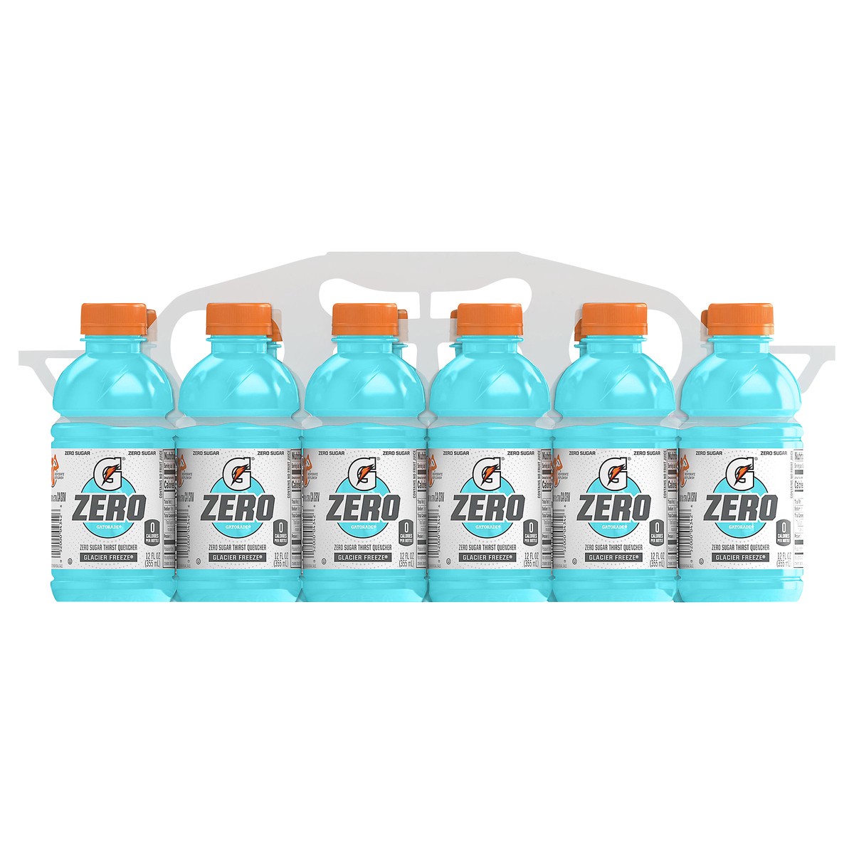 slide 1 of 3, Gatorade Zero Zero Sugar Thirst Quencher Glacier Freeze 12 Fl Oz 12 Count, 12 ct