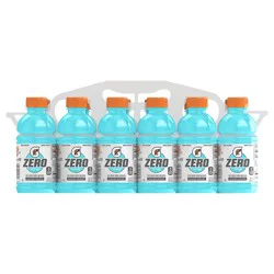 Gatorade Zero Zero Sugar Thirst Quencher Glacier Freeze 12 Fl Oz 12 Count