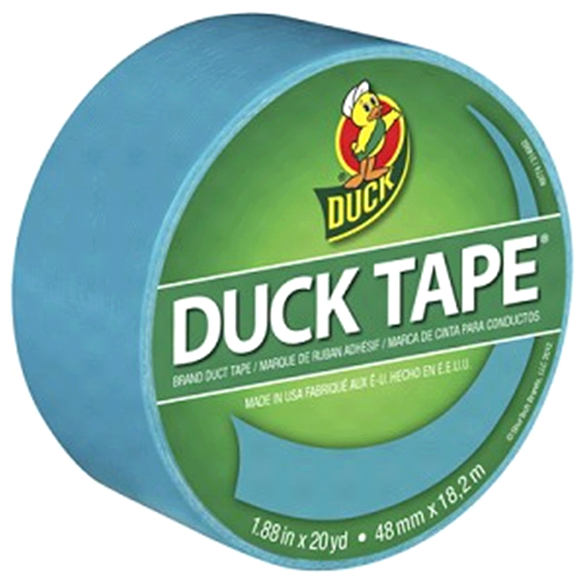 slide 1 of 2, Duck Tranquil Teal Duct Tape, 1.88 in x 20 yd