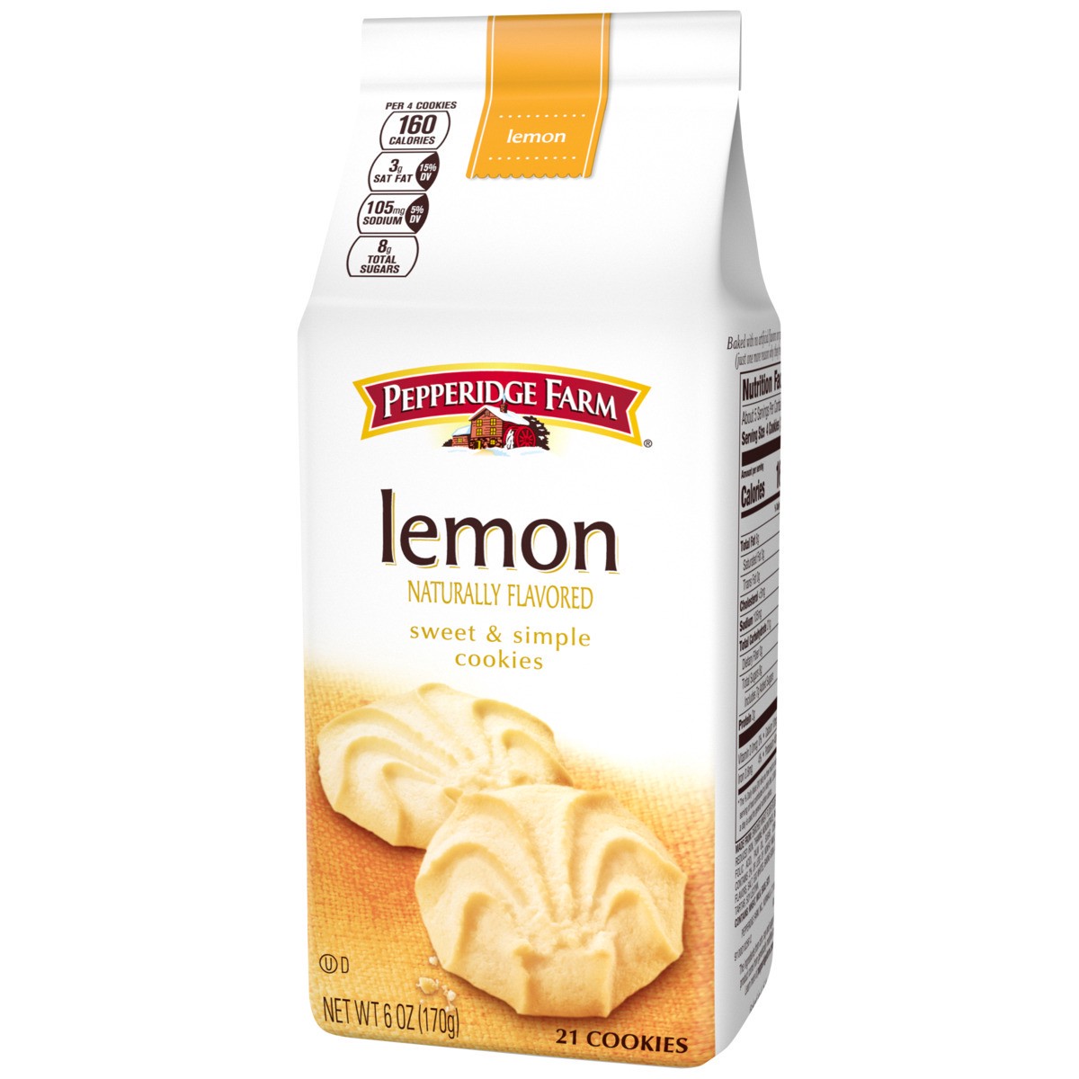 slide 8 of 9, Pepperidge Farm Lemon Cookies, 6 oz