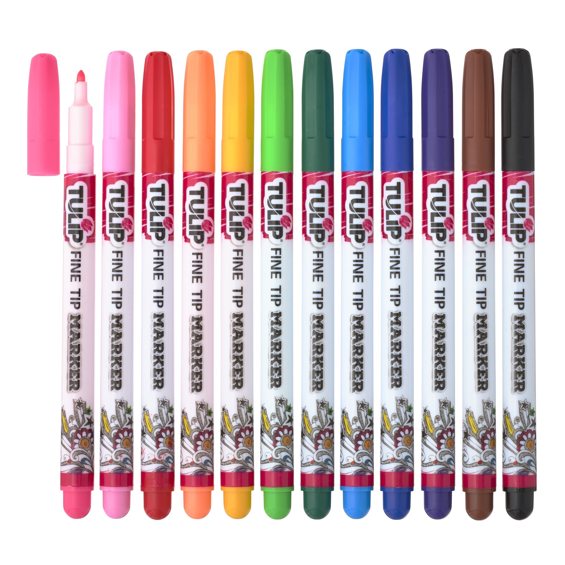 slide 2 of 4, Tulip Fabric Markers Fine Writers, SM