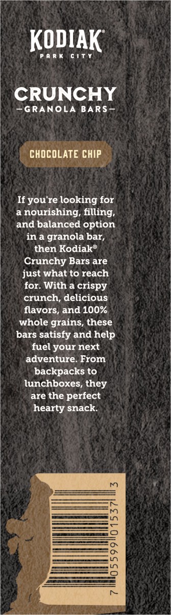 slide 4 of 13, Kodiak Cakes Crunchy Granola Bar, Chocolate Chip, 9.5 oz/6 ct, 6 ct