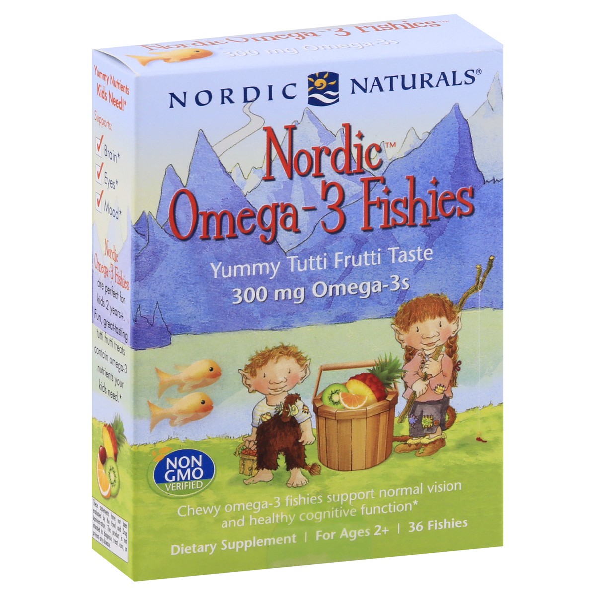 slide 8 of 9, Nordic Naturals Nordic Omega-3 Fishies Tutti Frutti, 36 ct