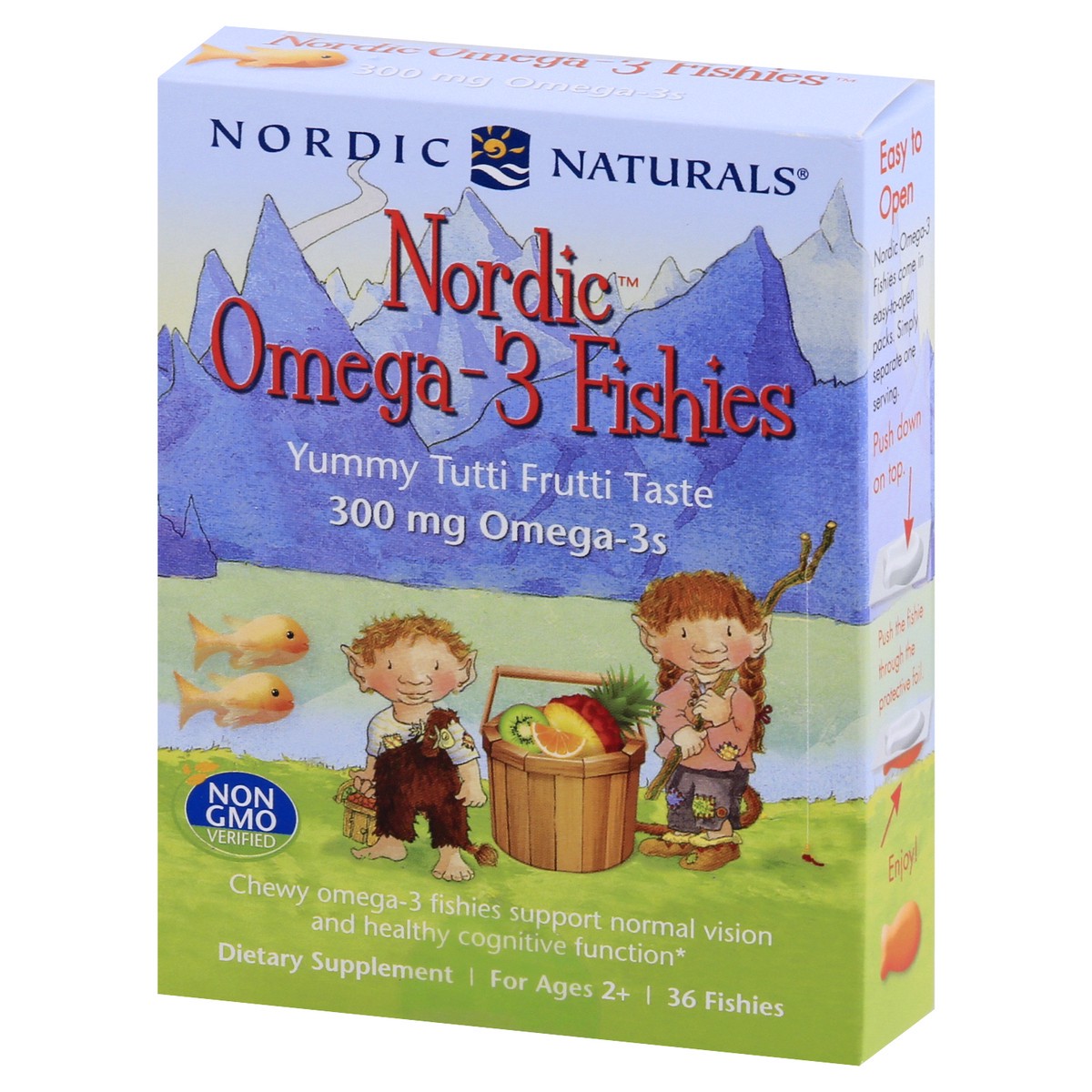 slide 5 of 9, Nordic Naturals Nordic Omega-3 Fishies Tutti Frutti, 36 ct