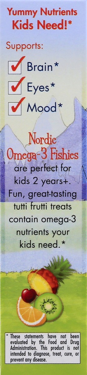 slide 3 of 9, Nordic Naturals Nordic Omega-3 Fishies Tutti Frutti, 36 ct