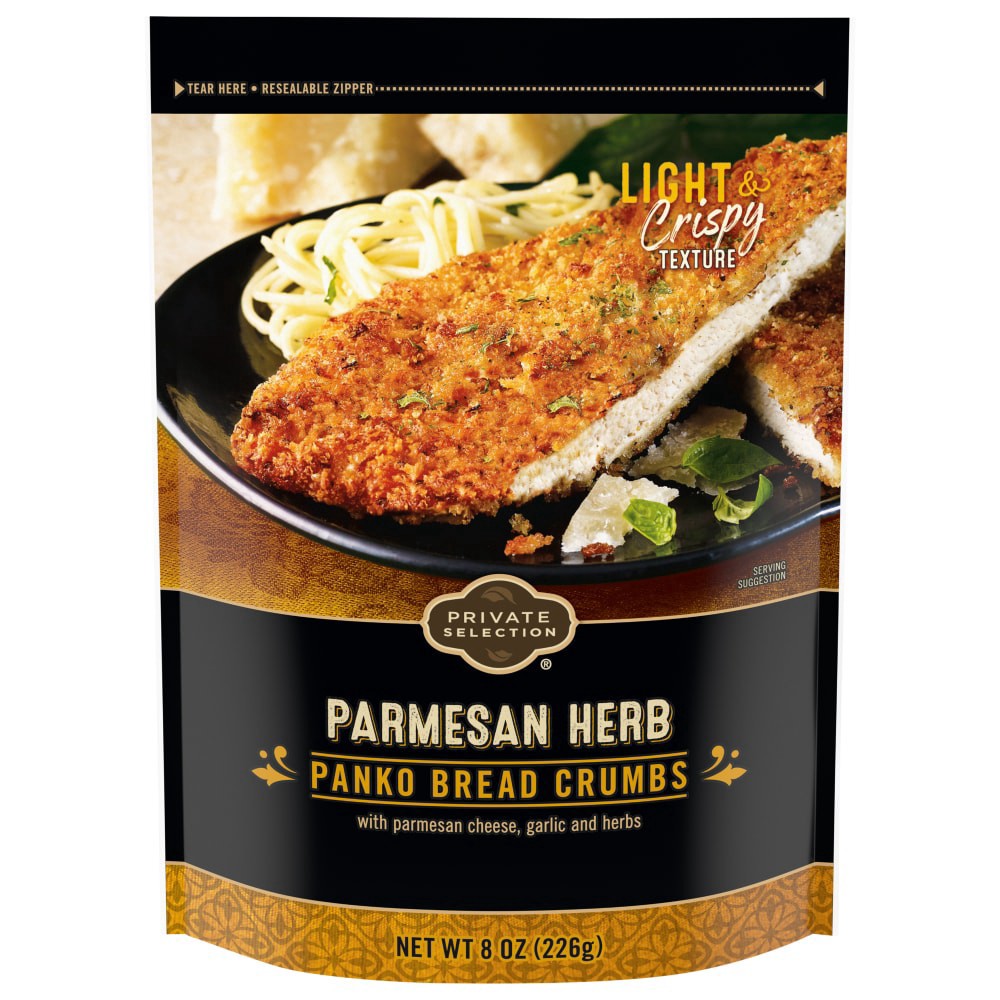slide 2 of 2, Private Selection Parmesan Herb Panko Bread Crumbs, 8 oz