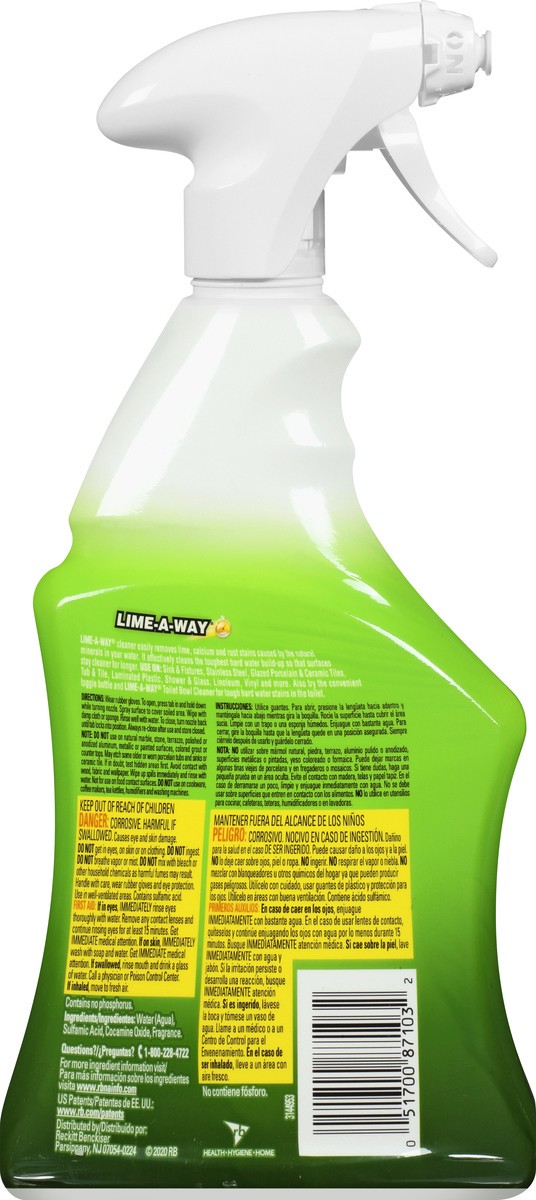 slide 10 of 12, Lime-A-Way Bathroom Cleaner Spray, 22oz, Removes Lime Calcium Rust, 22 oz