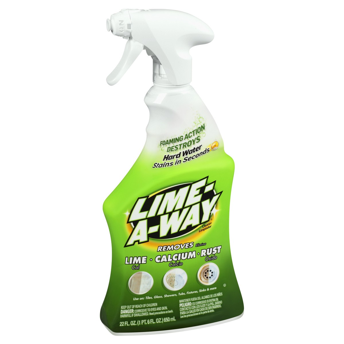 slide 12 of 12, Lime-A-Way Bathroom Cleaner Spray, 22oz, Removes Lime Calcium Rust, 22 oz