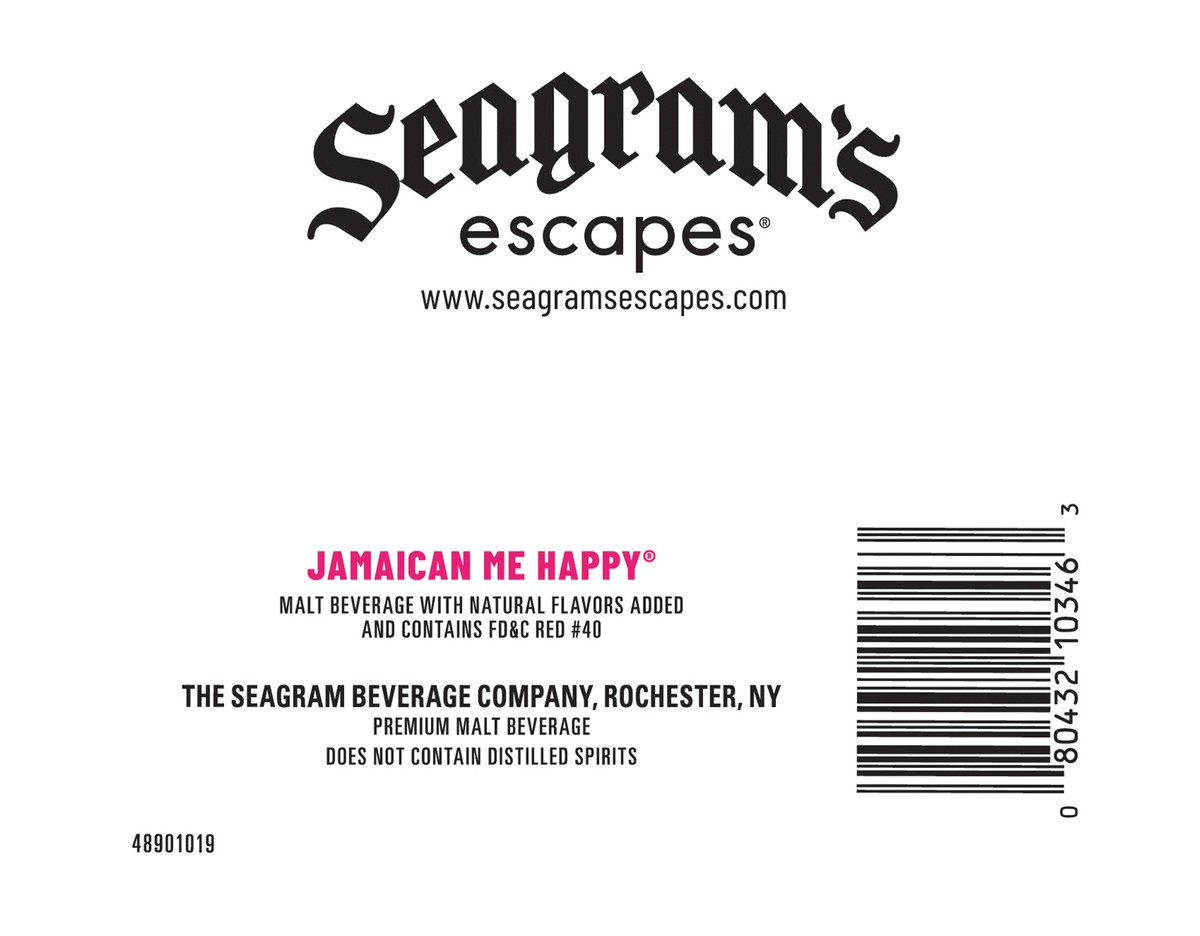 slide 3 of 9, Seagram's Jamaican Me Happy 4pk/11.2oz, 4 ct; 11.2 fl oz