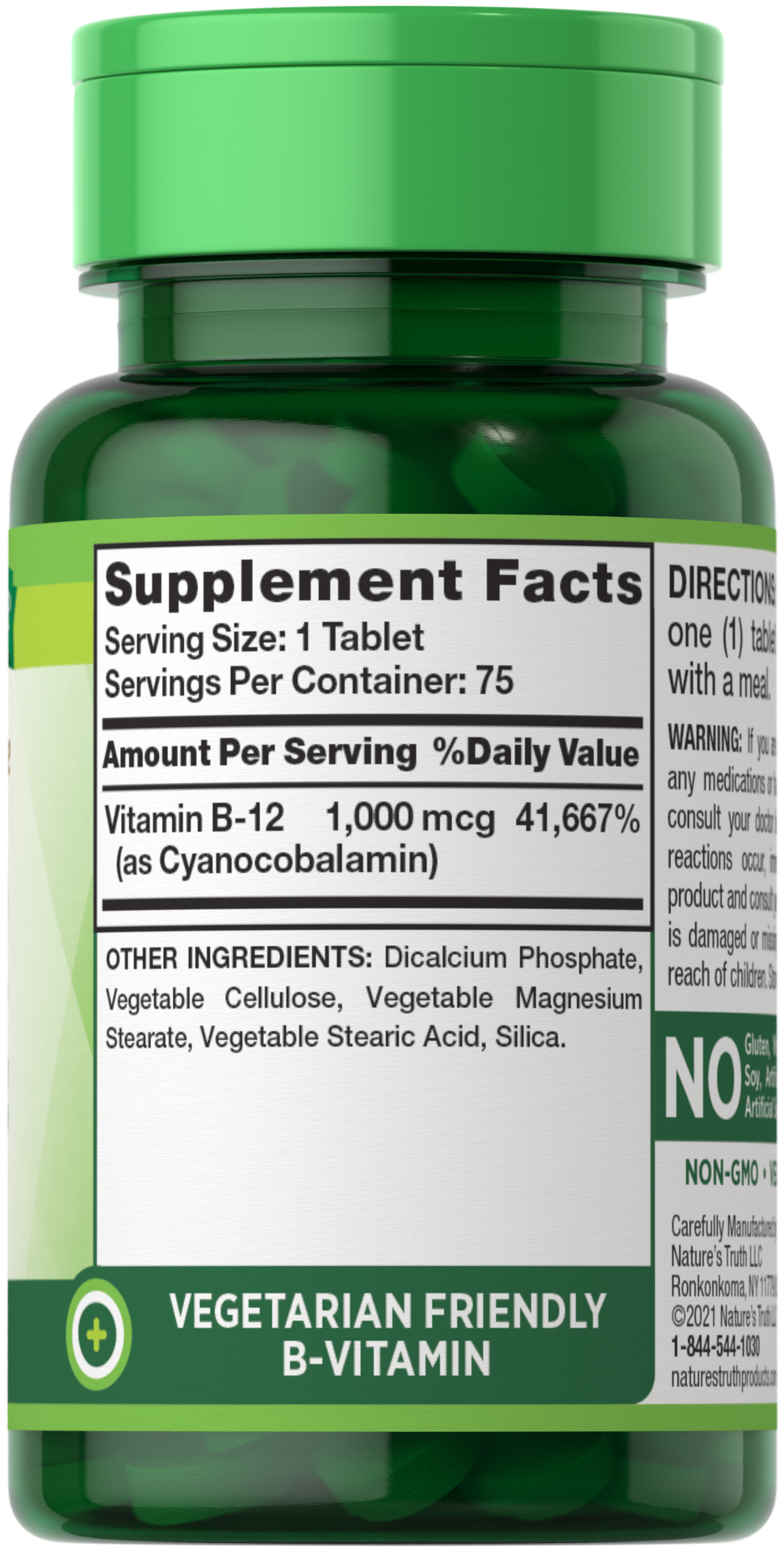 slide 3 of 4, Nature's Truth Natures Truth Vitamin B12 1000Mcg, 75 ct