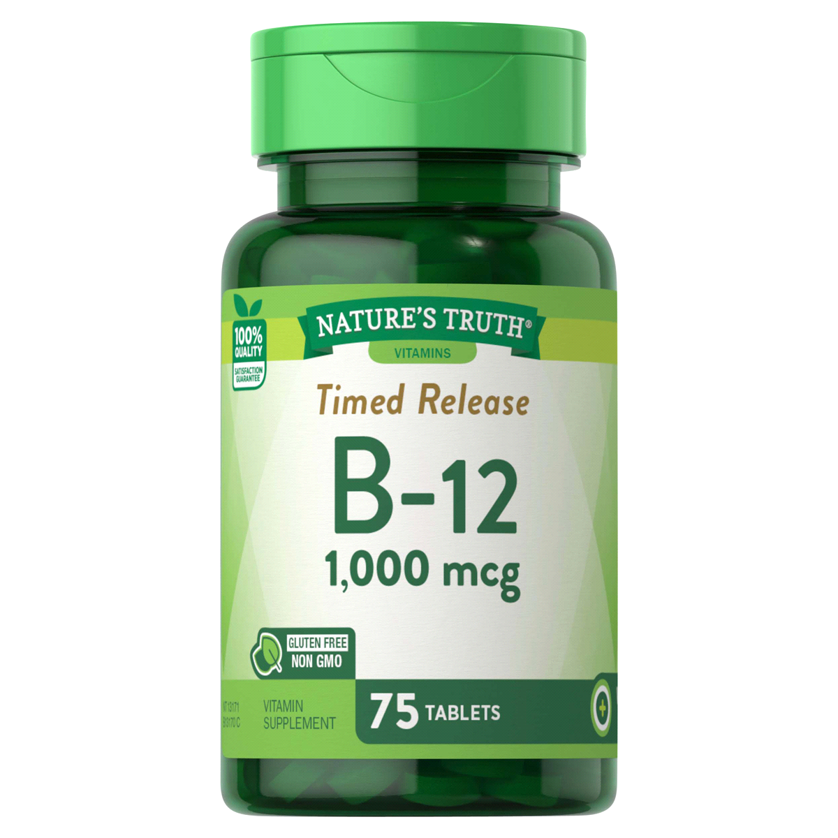 slide 1 of 4, Nature's Truth Natures Truth Vitamin B12 1000Mcg, 75 ct