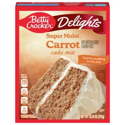 Betty Crocker Delights Super Moist Carrot Cake Mix, 13.25 oz