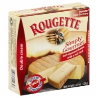 slide 1 of 3, Rougette Simply Gourmet Soft-Ripened Double Cream Cheese With A Red Rind, 4.4 oz